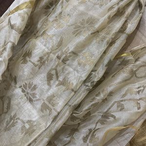 New Silk Golden Dupatta