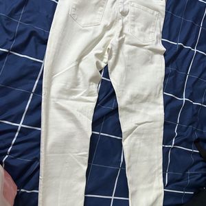 Moda Rapido White Slim Fit Jeans- High Waist