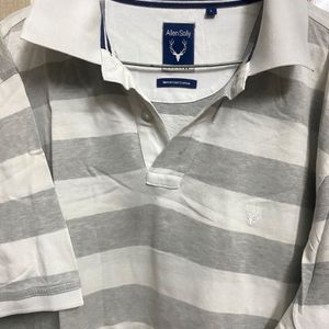 Allen Solly Pure Cotton Stripped T-shirt For Men