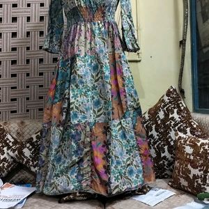 Somok Cotton Printed Dress