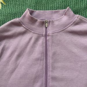 Lavender High Neck Top