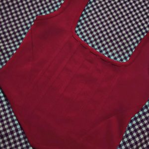 Stylish Maroon Crop Top