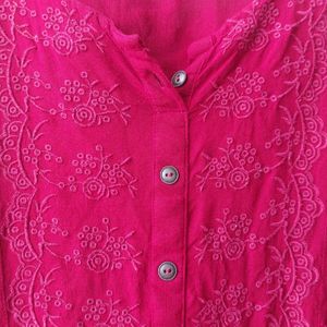 Maroon Kurta