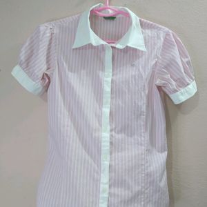 Cute Korean Shirt | Baby Pink Colour