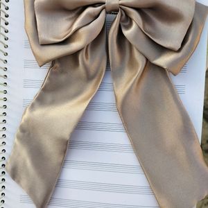 Satin Bow Clip