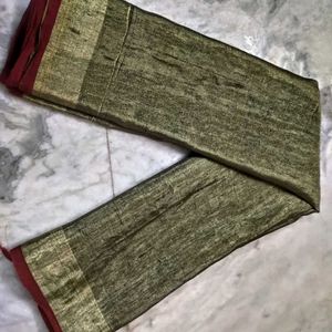 Green Colour Uppada Handloom Tissue Silk Saree