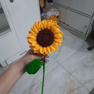 crochet sunflower