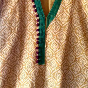 Very Nice Neck Design Kurta With Inner