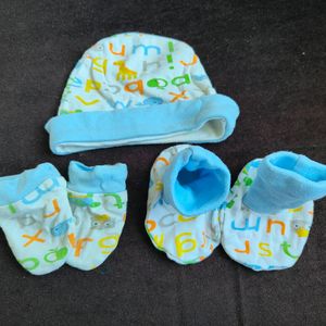 Cap And Mittens Set