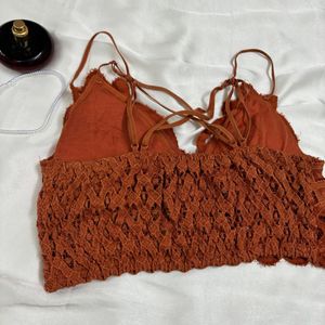 Criss Cross lace Bralette Top