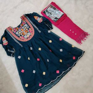 Ethnic Co-ord Set With Lining