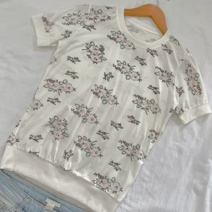 Floral Prints Coquette Casual Premium Top