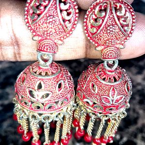 Red 🍒 Jhumka