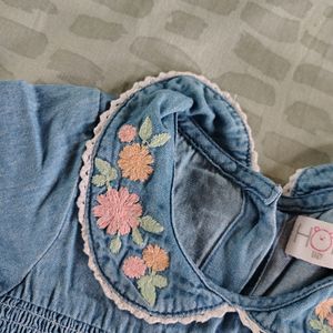 18-24 Months Blue Denim Dress