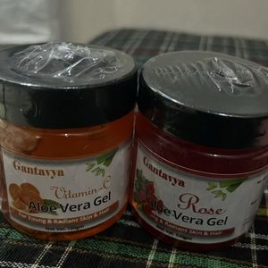 🎉🎉pack Of 2 Aloe Vera gel with vitamin C & rose