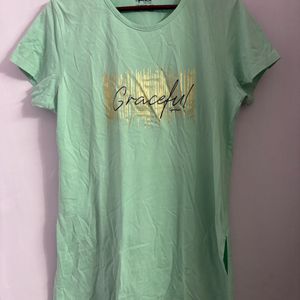 Long T-shirt With Side Cuts For Women