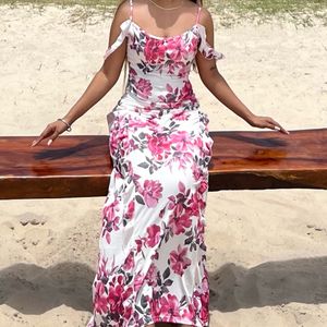 Floral Mermaid Maxi Dress