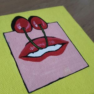 Cherry Lips Canvas