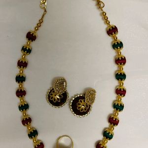 Silk Thread Jewellery Necklace