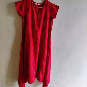 A-Line kurta With Short Sleeves