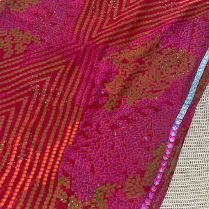 Mixed Colour Bandhani Saree