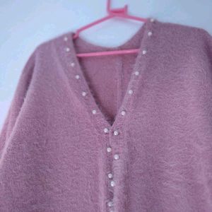 KOREAN PINK CARDIGAN