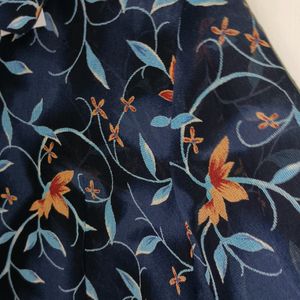 Trendy New Blue Floral Print Top For Women