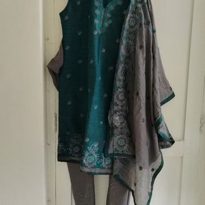 Kurta Set With Dupatta, Bottom