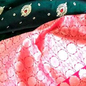 Combo Of 2 Saree_satin Silk And Mysore Sillk