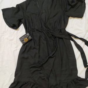 Black Wrap Dress