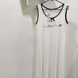 Pretty White Night Dress