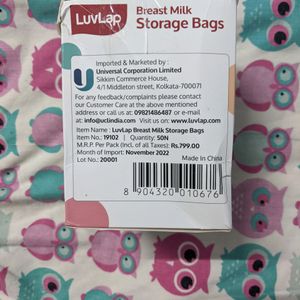 Brand New Luv Lap Breast Milk Storage Bags -50