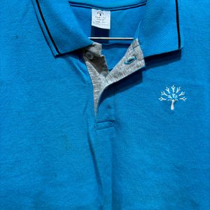 Sports Cotton Shirt - Blue