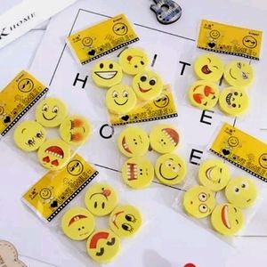 Beautiful Smile Erasers 😊 with Sticy Note Strips