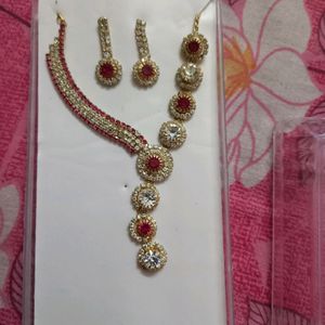 Nec Piece Set With Earrings And Bracelets