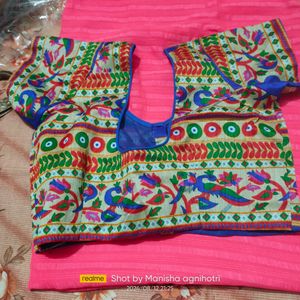 Beautiful New Saree With Stitch Blouse