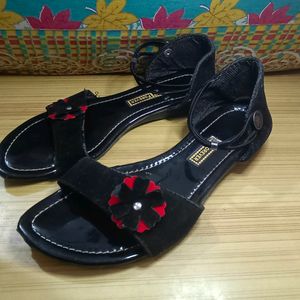 New Designer 1 Inch Heeled Sandal For Girls...