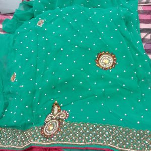 Heavy Embroidery Saree