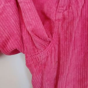 Pink Corduroy Casual Pant (Women)