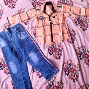 Jeans Shirt Set