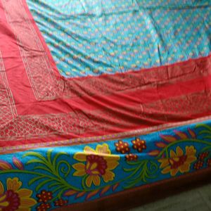 Blue Red Bedsheet