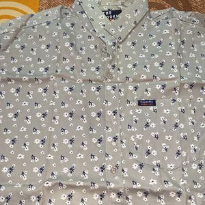 mens grey cotton shirt new not used