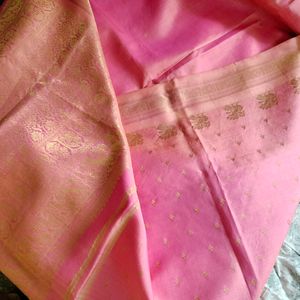 Pink Silk Saree