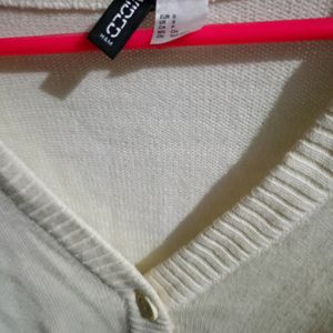 H&M Cream Cardigan