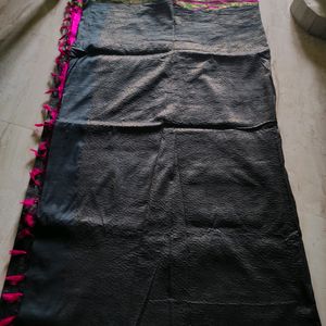 Pure Silk Black Saree