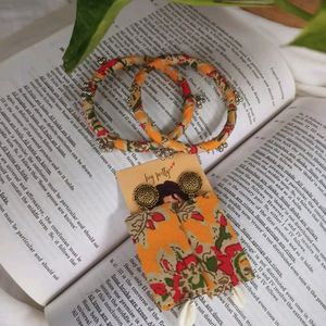 Handmade Jewellery Ghungroo Bangles And Earrings