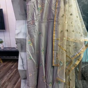 Beautiful Embroidery Gown With Dupatta