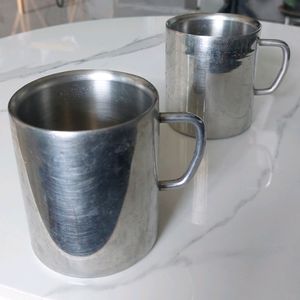 2 Steel Mugs