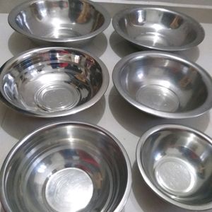 mixing bowl combo, hand aata maker , container ste