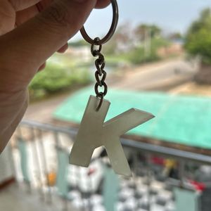 Resin Alphabet Keychain